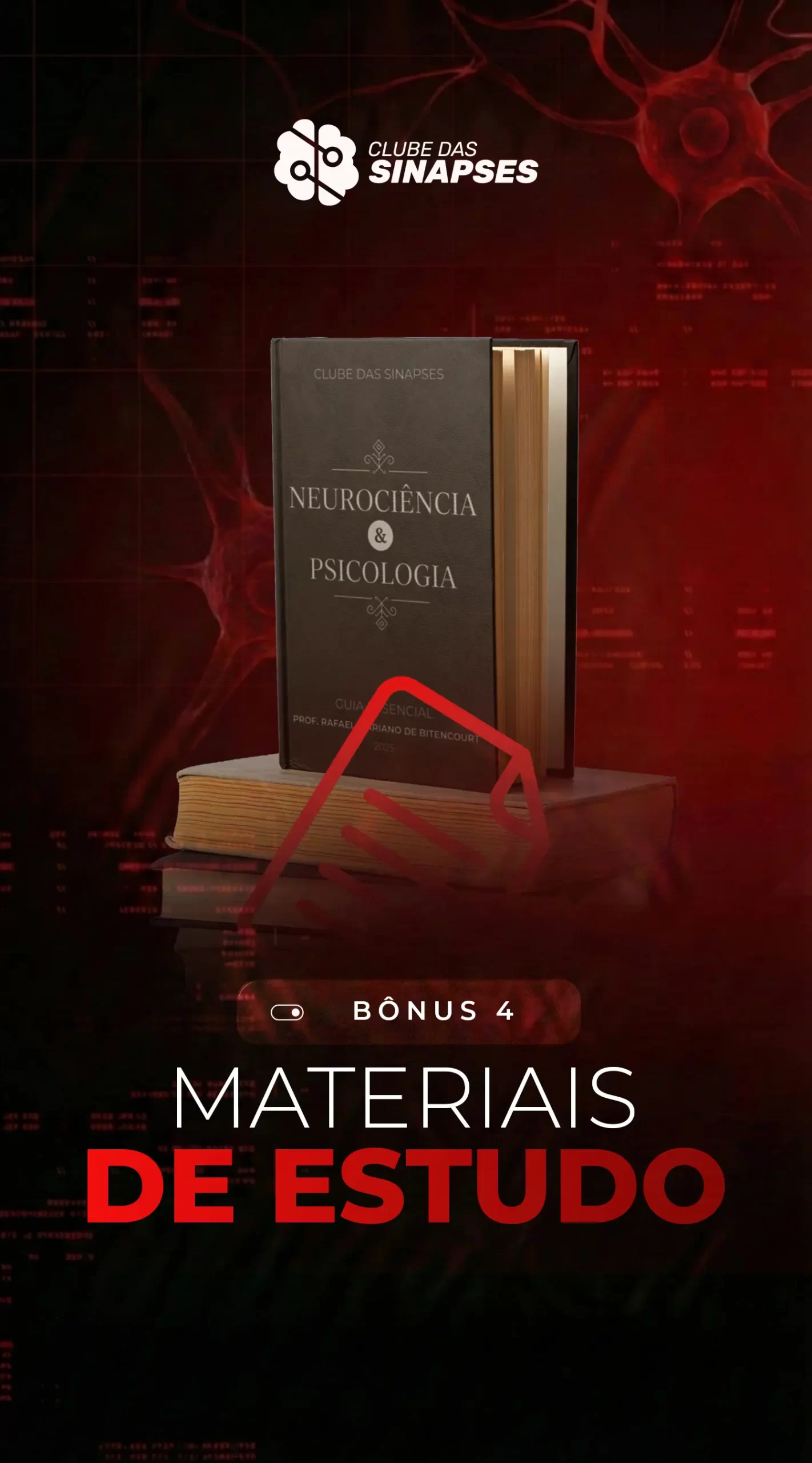 Materiais Complementares Não fique só na aula falada. Tenha acesso a uma área restrita com materiais didáticos de apoio, PDFs, resumos e vídeos extras que enriquecem o aprendizado e facilitam a fixação do conteúdo.